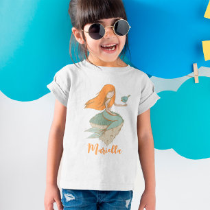 T-shirt Petite fille sirène Anniversaire