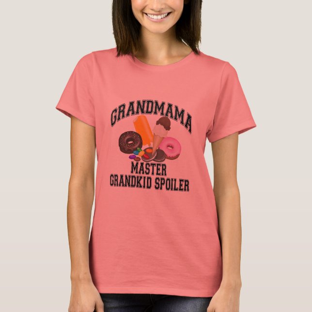 T-shirt Petite-fille Spoiler Grand-mère (Devant)