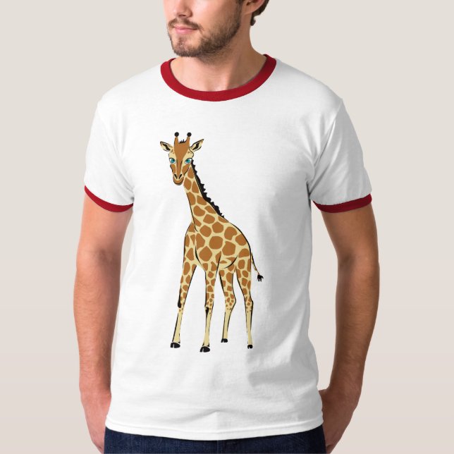 T-shirt Petite girafe mignonne (Devant)