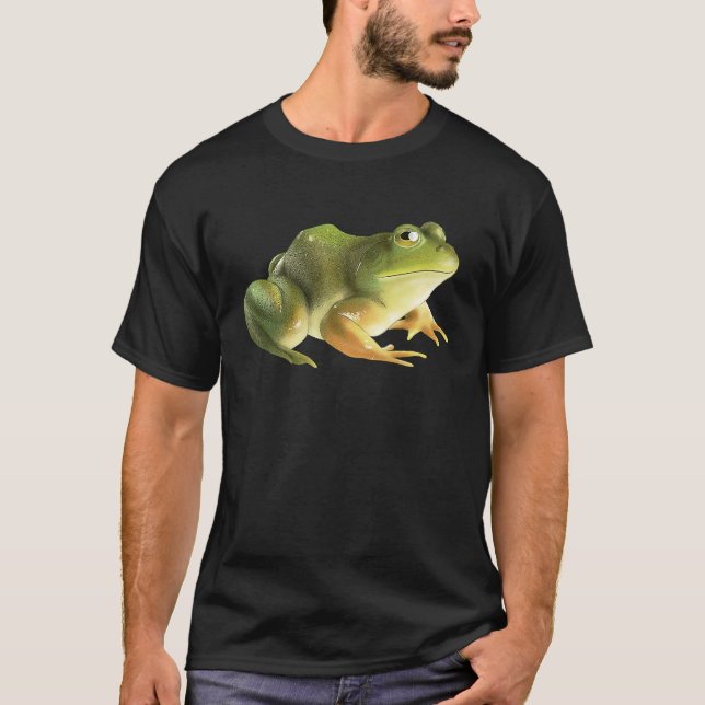 T-shirt Petite grenouille verte mignonne (Devant)