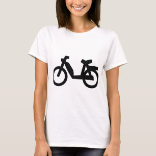 T-shirt petite icône de cyclomoteur