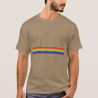 T-shirt Petite LGB Grunge Rainbow Stripe