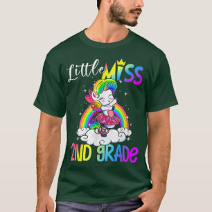 T-shirt Petite Mademoiselle 2e année Licorne Arc-en-ciel R
