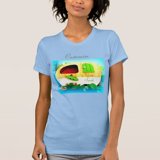 T-shirt Petite maison caravane tzigane (Devant)