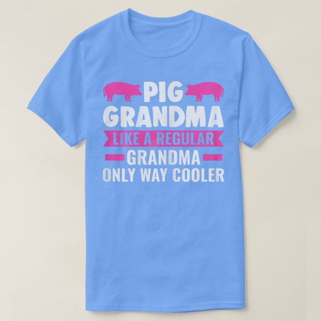 T-shirt Petite-mère de porc comme des petits cochons ordin (Design devant)