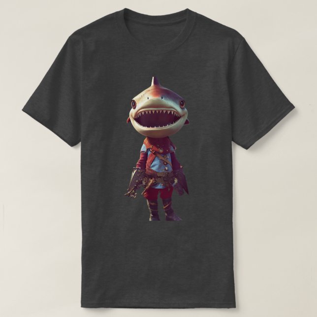 T-shirt Petite Mignonne Et Adorable Requin Autumn Anthropo (Design devant)