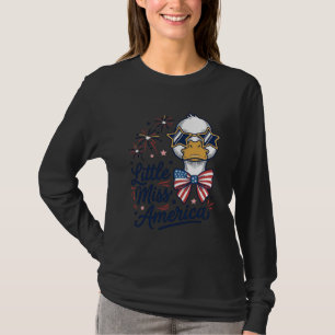 T-shirt Petite Miss America Canard Patriotique Vintage Che