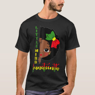 T-shirt Petite Miss Junetten Girl Toddler Histoire noire