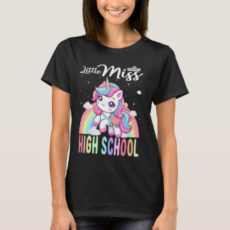 T-shirt Petite Miss Lycée Retour À L'École Filles Lycée