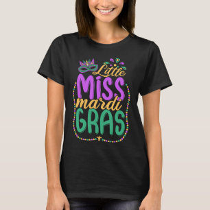 T-shirt Petite Miss Mardi Gras Enfants Carnaval Vêtements