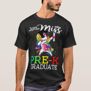 T-shirt Petite Miss Pre-K Graduate Unicorn