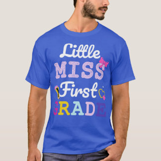 T-shirt Petite miss première année 1ère retour à l'école f