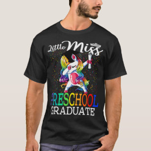 T-shirt Petite Miss Preschool Graduate Unicorn