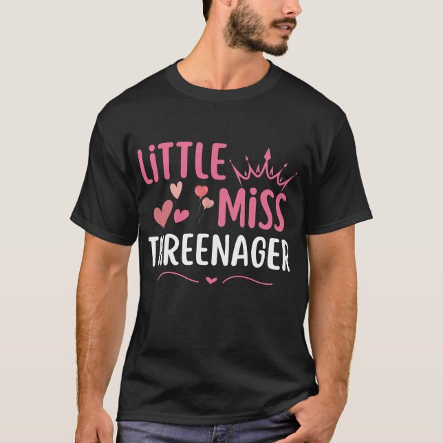 T-shirt petite miss trois (Devant)