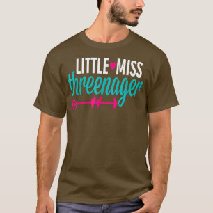 T-shirt Petite Miss Trois Chemise Jeune 3 Fille Mignonne