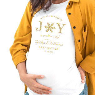 T-shirt Petite Offre De Joie Baby shower De Noël