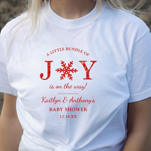 T-shirt Petite Offre De Joie Baby shower De Noël (Créateur téléchargé)
