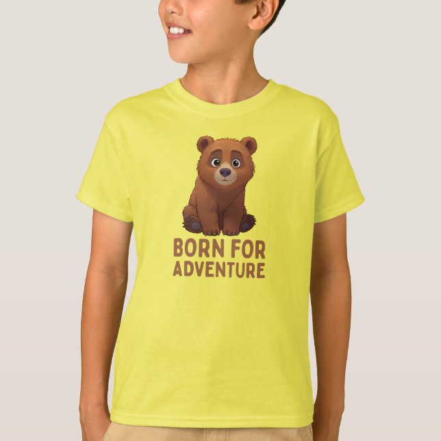 T-shirt Petite Patte "Né Pour L'aventure" (Devant)