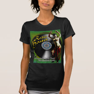 T-shirt Petite pièce en t de dames par radio de Bastet