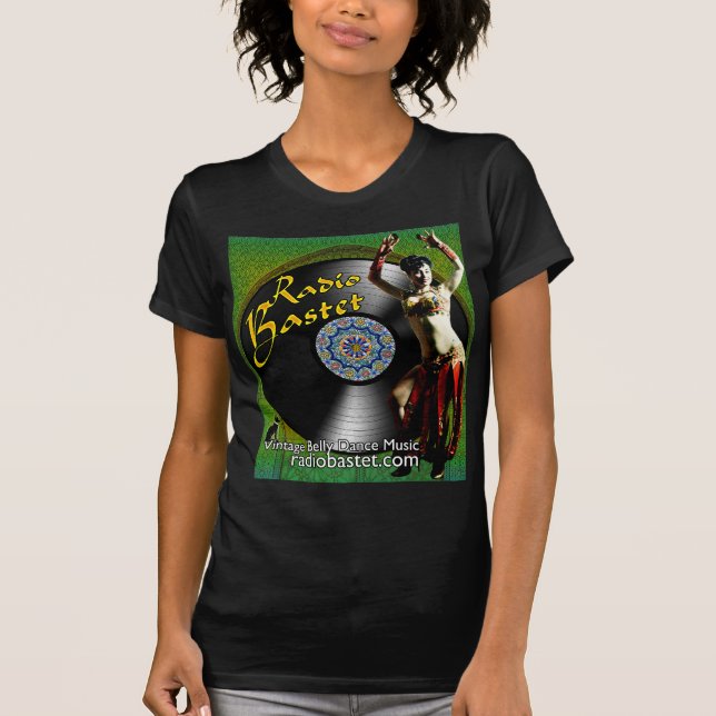T-shirt Petite pièce en t de dames par radio de Bastet (Devant)