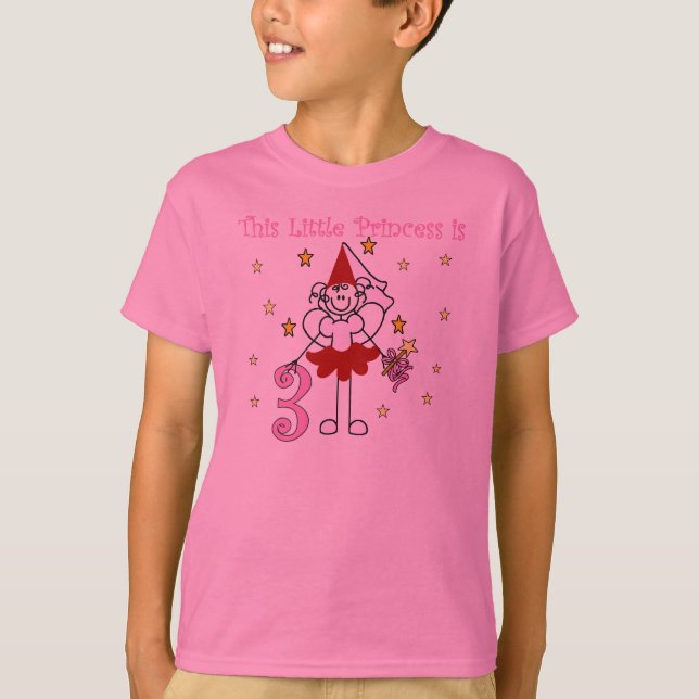 T-shirt Petite princesse 3ème anniversaire (Devant)
