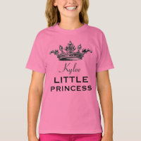 Petite princesse avec couronne Vintage V07E1 rose