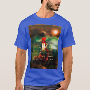 T-shirt Petite Sirène illustration poésie or