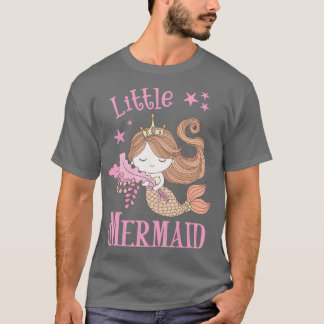 T-shirt Petite sirène rose