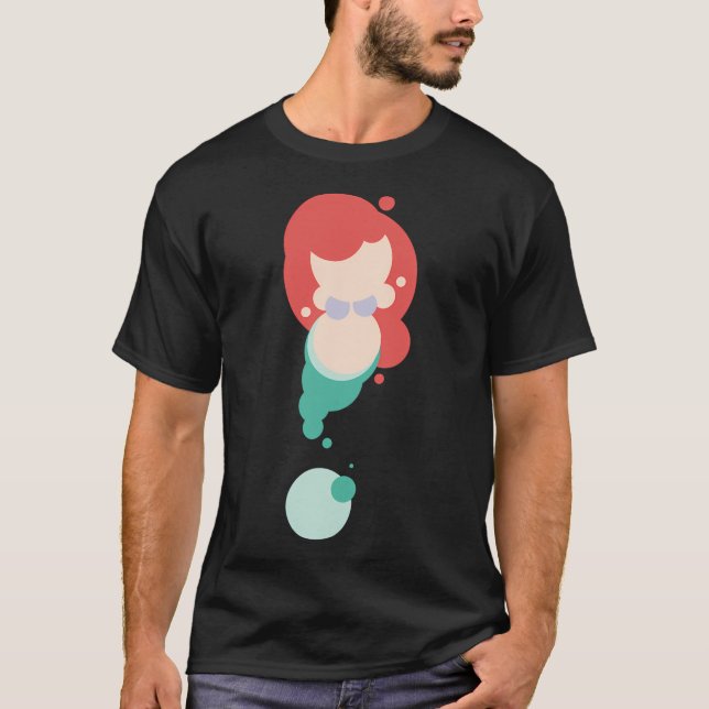 T-shirt Petite Sirène - Style minimaliste (Devant)