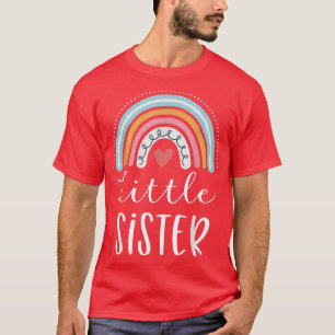 T-shirt Petite Soeur Cadeaux Famille frère Arc en ciel Gra