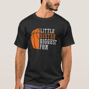 T-shirt Petite soeur Plus grande soeur du fan de basket-ba
