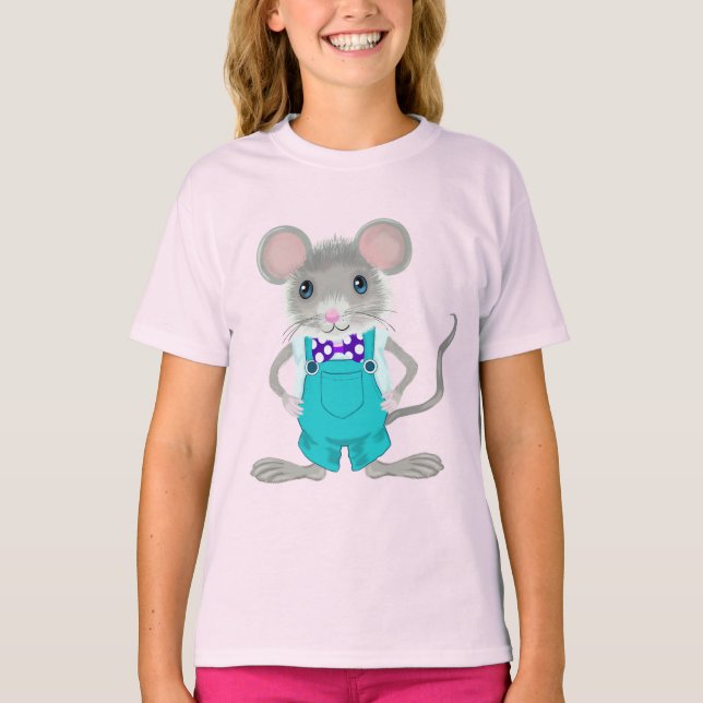 T-shirt Petite souris jolie et élégante (Devant)