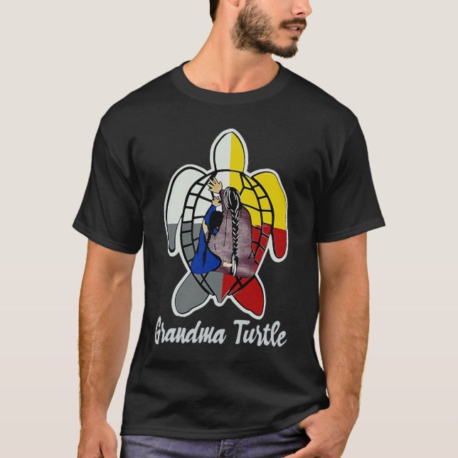 T-shirt Petite tortue amérindienne (Devant)