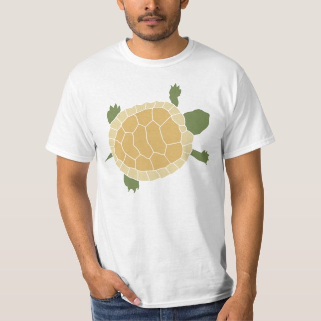 T-shirt Petite tortue de rampement mignonne de tortue (Devant)