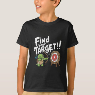 T-shirt Petite tortue pointant un arc et une flèche