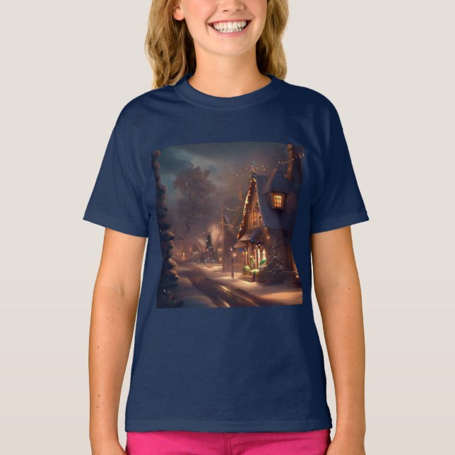 T-shirt Petite ville de Noël 2 (Devant)