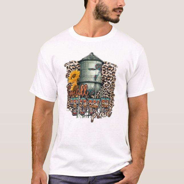 T-shirt Petite ville fière (Devant)