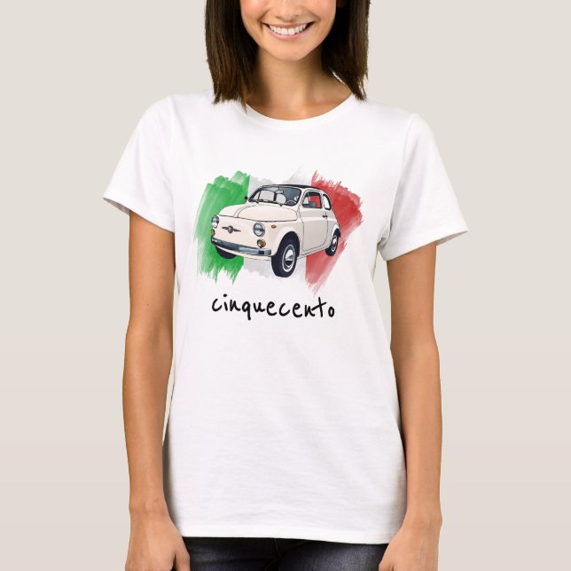 T-shirt Petite voiture italienne (Devant)