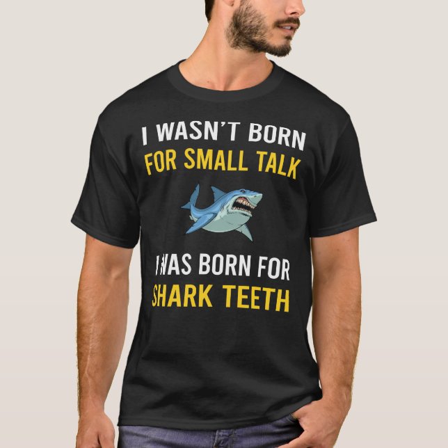T-shirt Petites dents de requin parlantes (Devant)