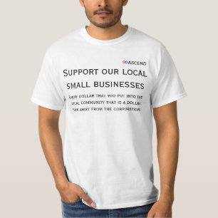 T-shirt petites entreprises de gens du pays de soutien
