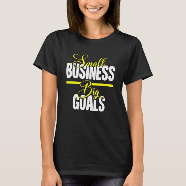 T-shirt Petites entreprises Gros objectifs Futur Millionai (Devant)