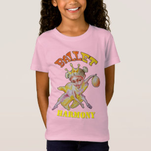 T-shirt Petites filles de basket-ball dansantes