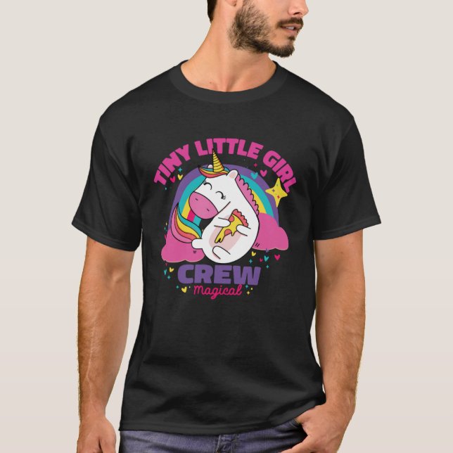 T-shirt Petites filles humaines petites filles de Unicorn  (Devant)