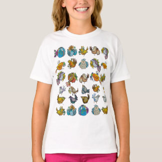 T-shirt Petites Plantes En Pots & Oiseaux
