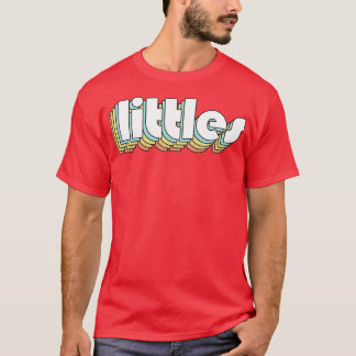T-shirt Petites typographie arc-en-ciel rétro style défraî