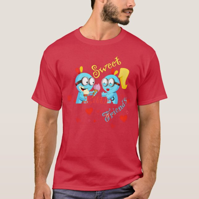 T-shirt petits amis drôle (Devant)