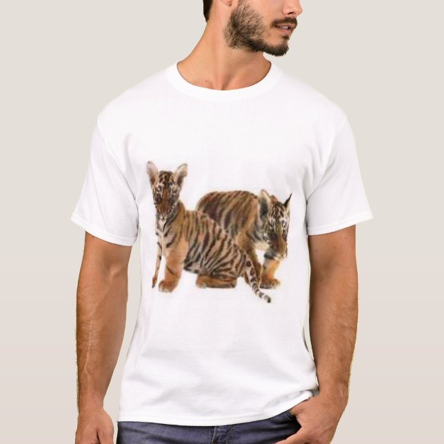 T-shirt petits animaux de tigre (Devant)