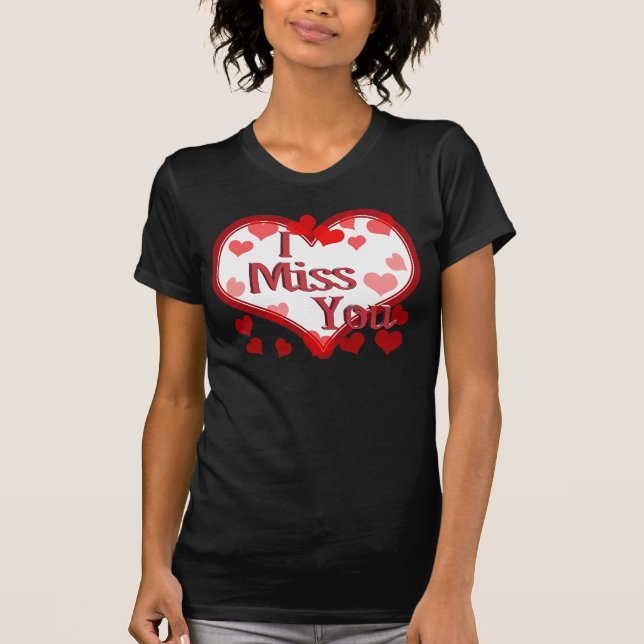 T-shirt Petits Coeurs - Vous Me Manquez (Devant)