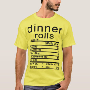 T-shirt petits déjeuners Nutrition Facts Thanksgiving
