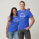 T-shirt Petits-enfants de grand-mère, Coeur, Noms personna<br><div class="desc">Le t-shirt parfait pour tous les petits-enfants à porter en célébration de leur grand-mère, de leur grand-père ou de quelqu'un d'autre. Customisez avec trois lignes de texte personnalisé. Ajoutez le nom de tous les petits-enfants en bas ou supprimez. Parfait pour une photo de famille, une fête d'anniversaire ou une fête...</div>